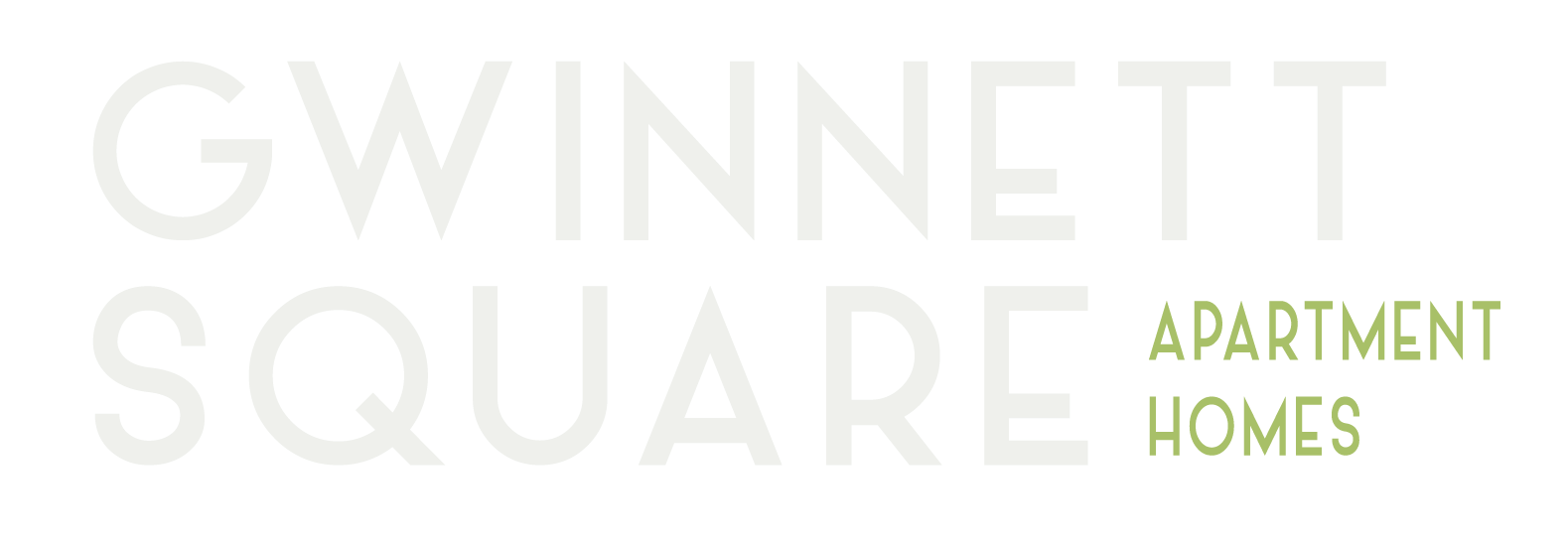 A sign that says Gwinnett Square Apartment Homes.